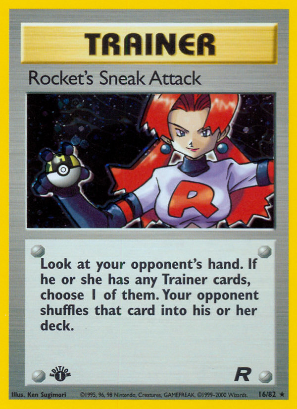 Rocket's Sneak Attack (16/82) [Team Rocket 1st Edition]