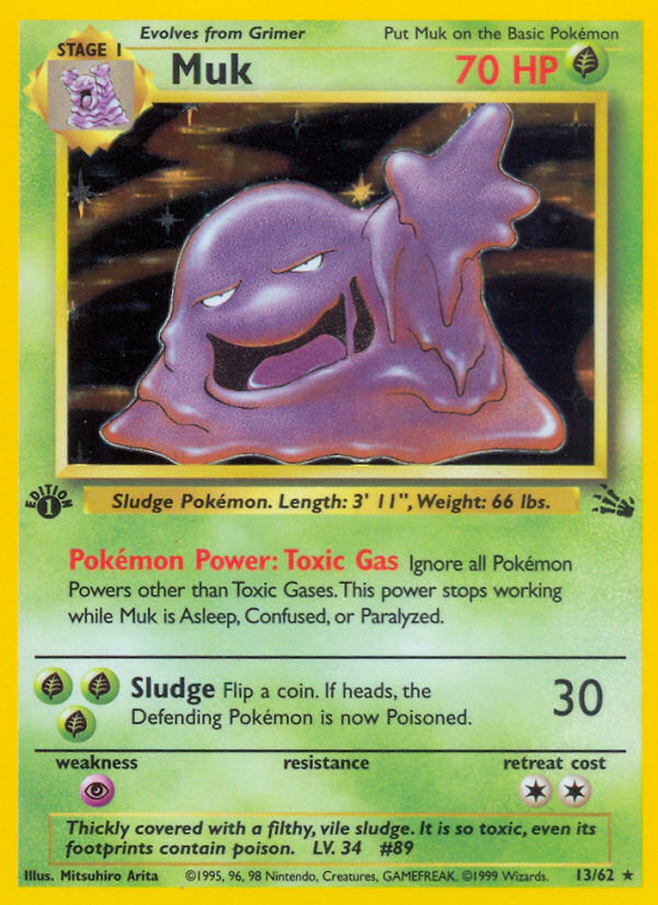 Muk (13/62) [Fossil 1st Edition]