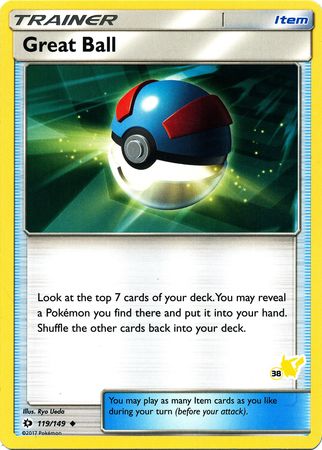 Great Ball (119/149) (Pikachu Stamp #38) [Battle Academy 2020]
