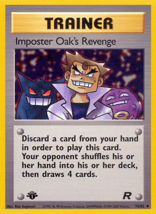 Imposter Oak's Revenge (76/82) [Team Rocket 1st Edition]