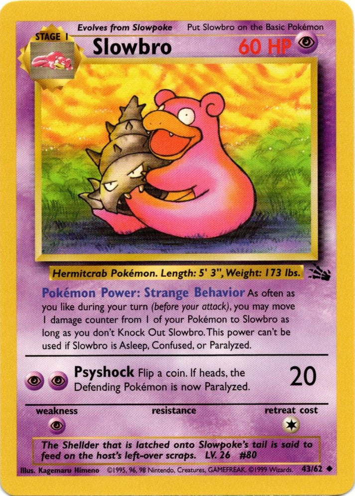 Slowbro (43/62) [Fossil Unlimited]