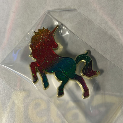 MetaZoo Wilderness Pin Club Unicorn Alt Art Full Holo 5A/5 Gold Rare + Pin