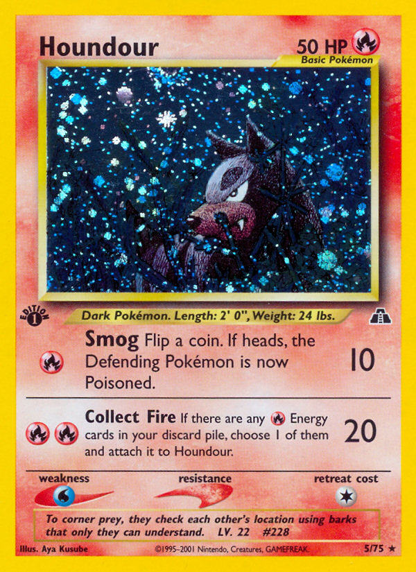 Houndour (5/75) [Neo Discovery 1st Edition]