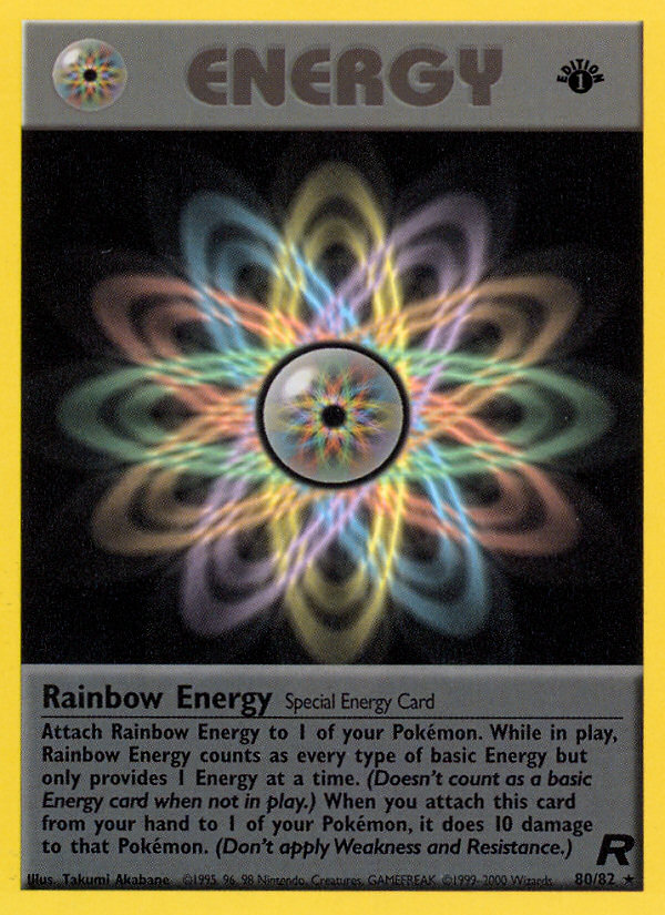 Rainbow Energy (80/82) [Team Rocket 1st Edition]
