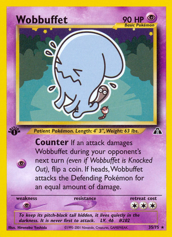 Wobbuffet (35/75) [Neo Discovery 1st Edition]