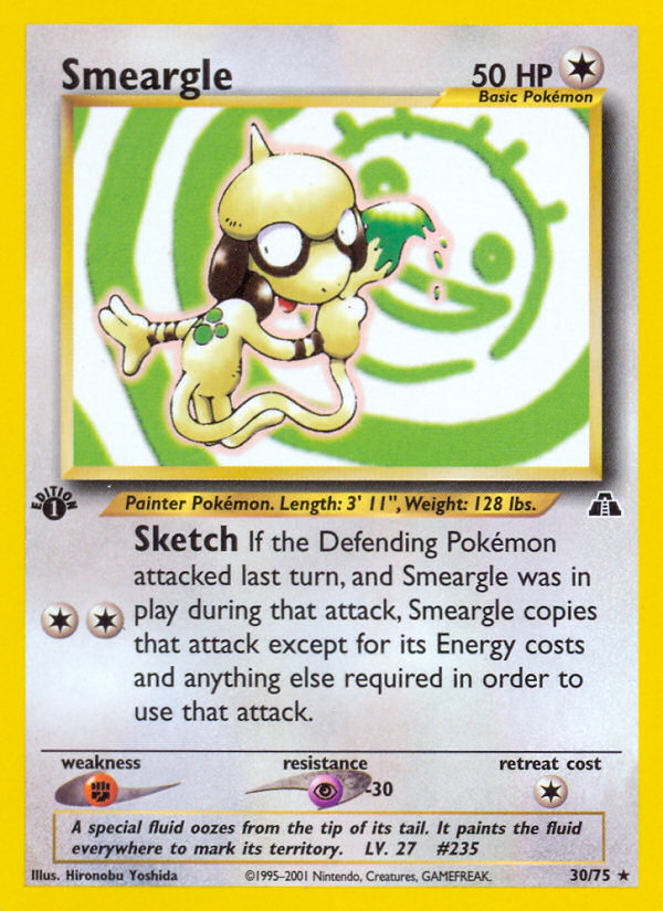Smeargle (30/75) [Neo Discovery 1st Edition]